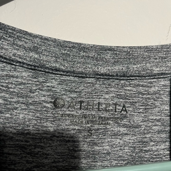 Athleta Gray Boxy Muscle Tee Relaxed Fit - Picture 2 of 8